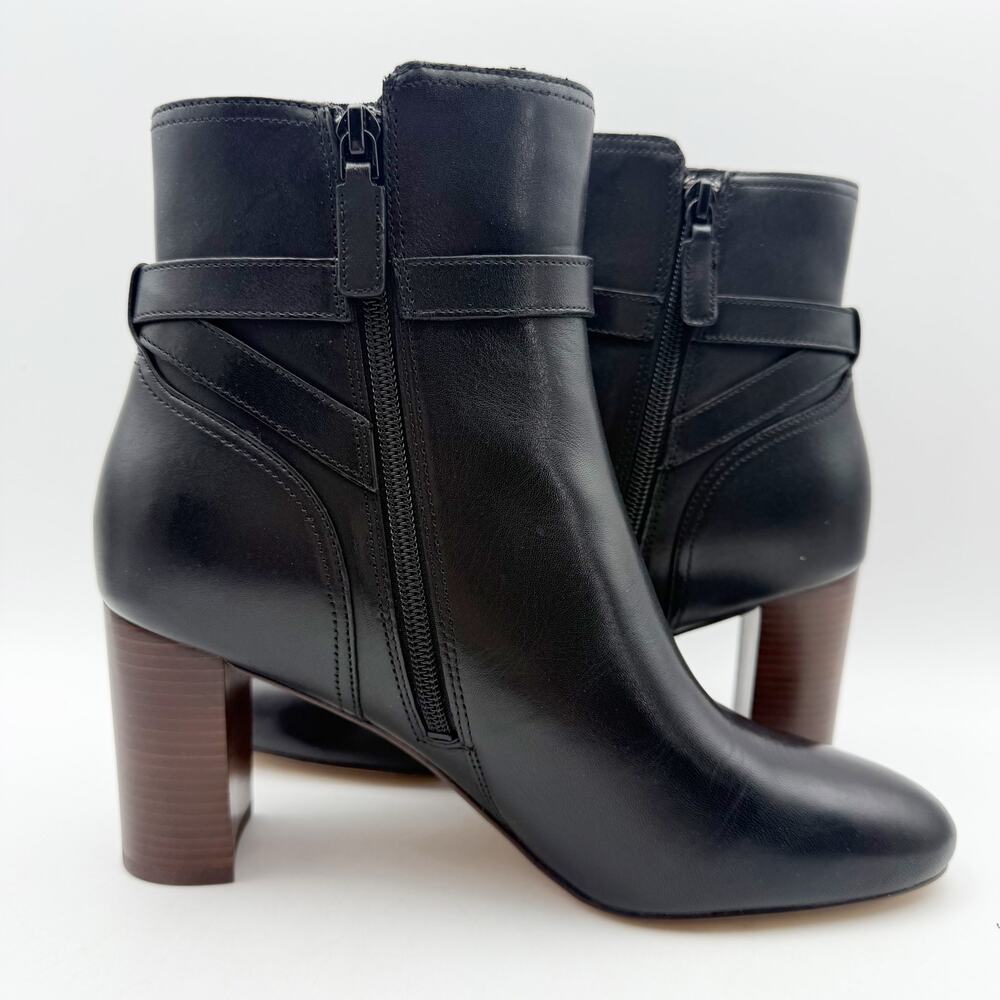 Cole Haan Womens Glendale Jodhpur Heel Ankle Booties US 9 B Black Leather NIB - Picture 5 of 13